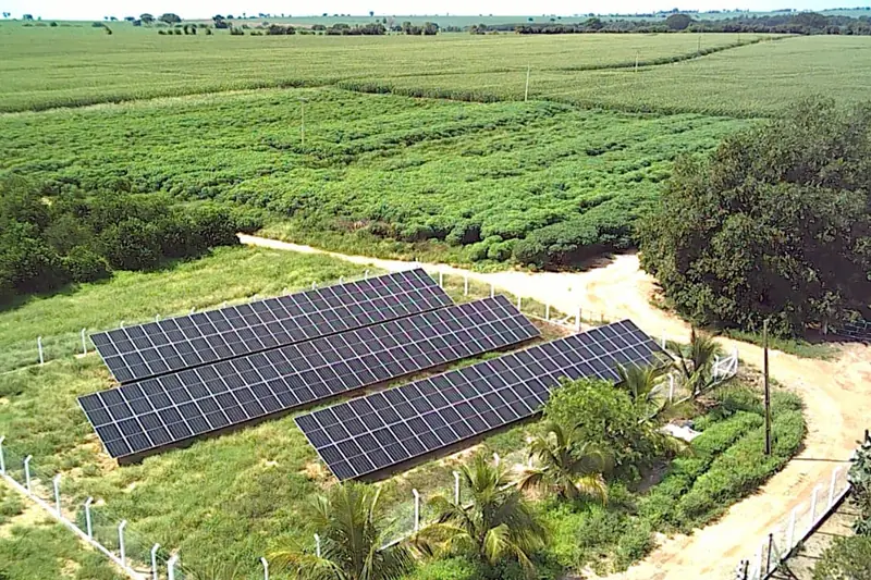 Usina em solo, propriedade rural instalado pela Radisol